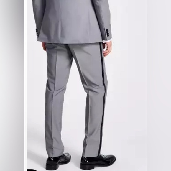 Alfani Men's Slim-Fit Stretch Tuxedo Pants Light Grey 30 x 30 Brand New - Picture 4 of 6